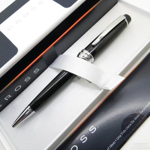 Cross AT0452S-7 Bailey Black Lacquer Ballpoint Pen | İsme Special Pen