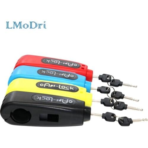LMoDri Universal Motorcycle Handlebar Safety Lock Scooter Lock Brake Throttle Grip anti theft Protection Security Lock