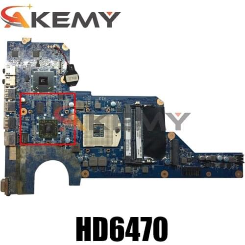 Akemy 636375-001 650199-001 DA0R13MB6E0 Laptop Motherboard For HP Pavilion G4 G6 G7 MAIN BOARD HM65 HD6470 GPU Test Ok Fast Ship