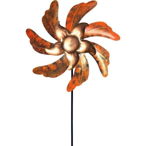 Metal Garden Decor Ornaments Plug-in Decorative Kinetic Wind Spinner Art Household Outdoor Lawn Product Size 119cm Accessories