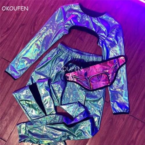 Nightclub bar illusion Technology Sense Sexy party Wear men Sexy DJ muscle gogo costume suit interactive