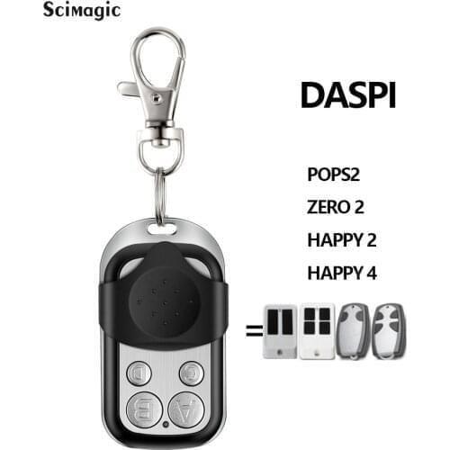 NEW 100% For DASPI POPS 2 Garage Door Remote Control Daspi HAPPY 2/4 ZERO 2 Garage Door Opener 433mhz Fixed Code