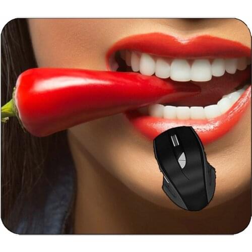 Office Mouse Pad Lipstick Lips Non-Slip Rubber Mousepad