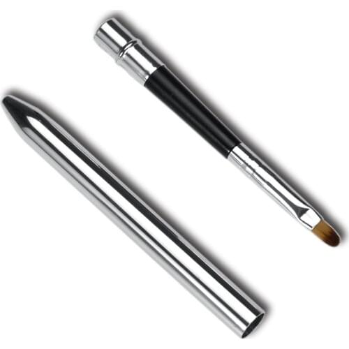 Portable Lip Brush Retractable Home Travel Lipstick Gloss Makeup Brushes Tool WH998