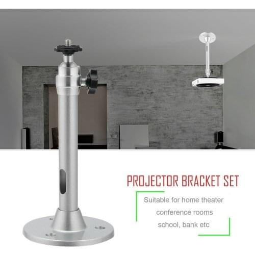 Portable Compact Exquisite Solid Exterior Aluminium Alloy 360 Degree Swivel Mount Holder Wall Ceiling Mini Projector Bracket