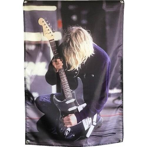 Rock and Roll Band Singer Music Posters Hip Hop Reggae Print Art Canvas Banner Four-hole Flag Background Wall Hanging Home Decor