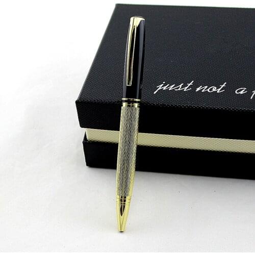High quality Ballpoint Pen Office Metal Ball Pens Stationery Kalem Caneta Lapiceros Crestivos Stylo Dlugopis Stainess Steel Rod