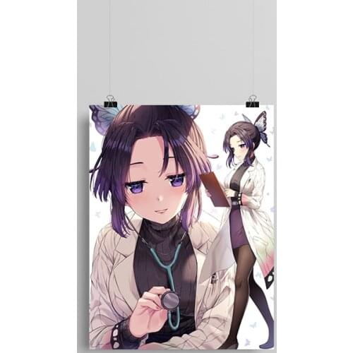 Shinobu Kocho Kimetsu no Yaiba anime Canvas poster Painting wall Art decor Living room Bedroom Study Home Decoration Prints