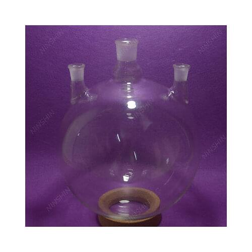 10000ml,3 Necks,Round Bottom Glass Flask,10L Chemistry Vessel,Heavy Wall,all The Necks Could Be Customized