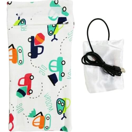 USB Milk Warmer Insulated Bag Portable Travel Cup Warmer Baby Nursing Bottle Cover Warmer Heater Bag Infant Feeding Bottle Bags