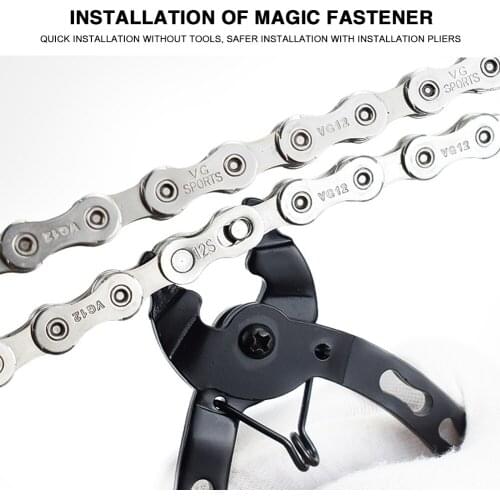 VG Sports Bicycle Steel Chain 12 Speed 126 Links MTB Mountain Road Bike Replace Half Hollow Chain Cycling Equipment Accessories