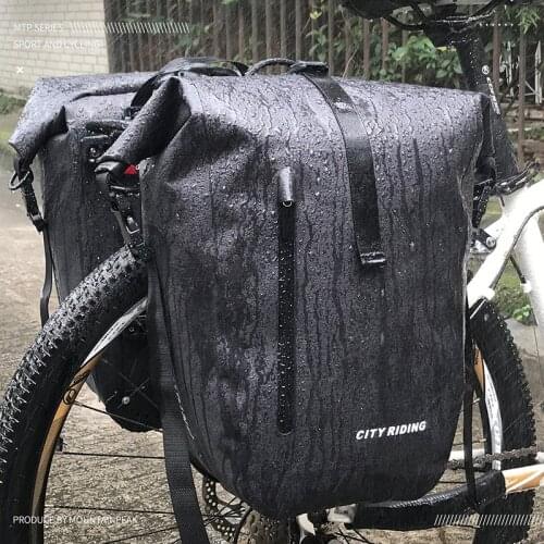 INBIKE Waterproof Bicycle Bag Night Reflection Bike Bag Rear Rack Tail Seat Trunk Pack Large Capacity Bike Bag Bike Accessories