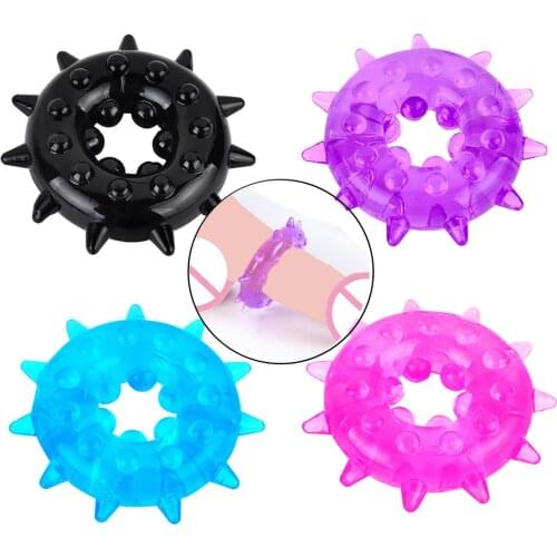 High Elastic Snowflake Penis Ring Foreskin Cock Ring Delay Ejaculation Scrotum Bind Cockrings Sex Toys for Men Intimate Goods