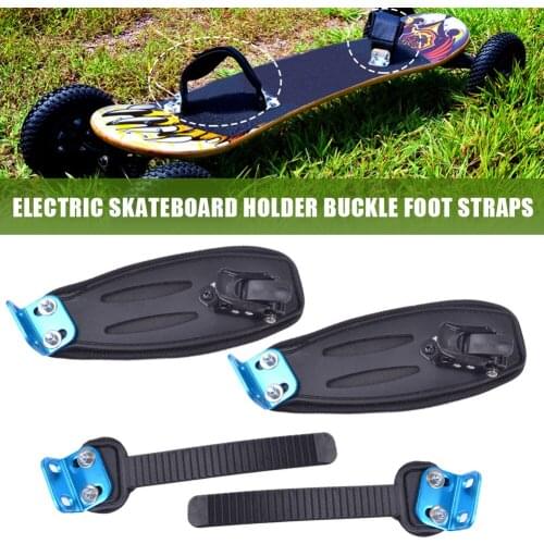 1 Pair Off-road Electric Skateboard Strap Holder Buckle Foot Straps Black Nylon Non-slip Bandage Belt Hoverboard Accessories