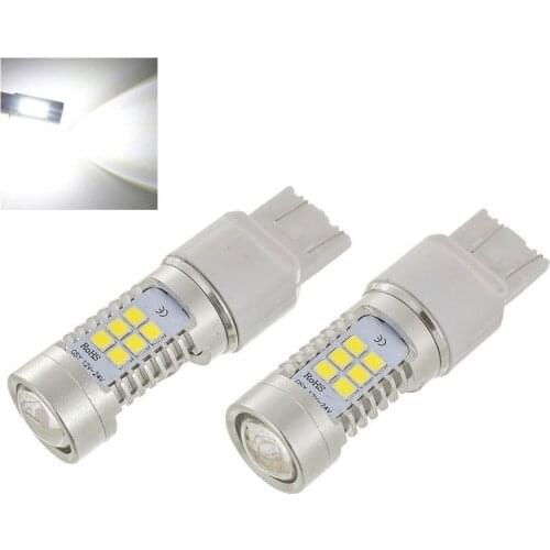 LM 2x P21W LED 1156 BA15S T20 7440 7443 T25 3156 3157 LED Car Bulbs 1200Lm Turn Signal Reverse Brake Light Yellow Red White