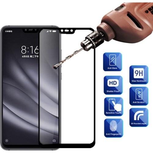 2pcs Protective Glass For Xiaomi Mi 8 Lite Screen Protector Safety Tempered Glass For Xiaomi8 Mi8 Lite Light Glass Xiomi