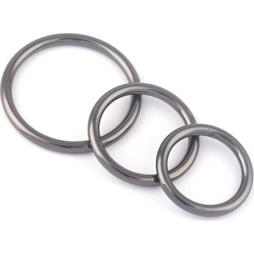 25-40mm Gunmetal Metal O Rings Welded Loops Round Strap Buckle Ring,Bag Handle Handbag Purse Clasp Hardware Leather Supplies DIY