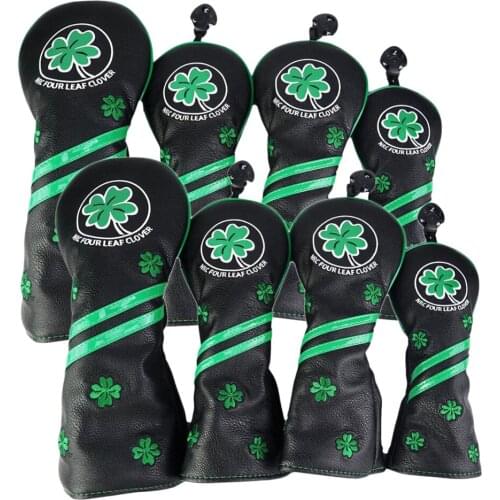 8 Pieces Golf Wooden Headcover Club Cover Protective Cover Driver Wooden Head Cover