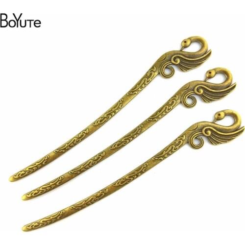 BoYuTe (10 Pieces/Lot) 160*22MM Vintage Diy Accessories Parts Wholesale Double Use Hair Stick Pendants for Jewelry Findings