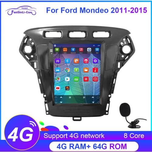 Android Car GPS Navigation for Ford Mondeo 2011-2015 Tesla style screen GPS multimedia radio navigaton system