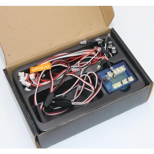 GT Power RC Car lighting 8LED Flashing lighting Light Wire System 2 PPM FM FS 2.4G kit BRAKE + HEADLIGHT + SIGNAL