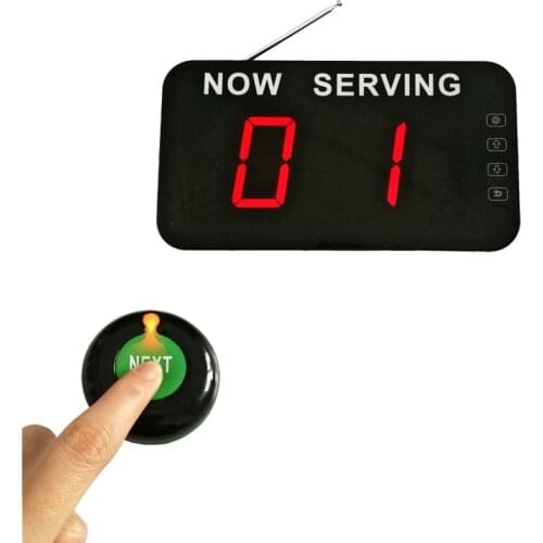 Queue Wireless Call System with Queue Manage System Led Display and NEXT Button