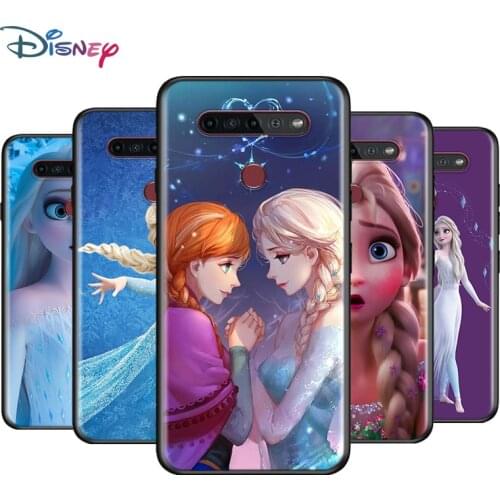 Black Soft Beautiful Princess Elsa For LG K92 K62 K52 K42 K31 K22 K71 K61 K51S K41S K30 K20 G8 G8S G8X ThinQ Phone Case