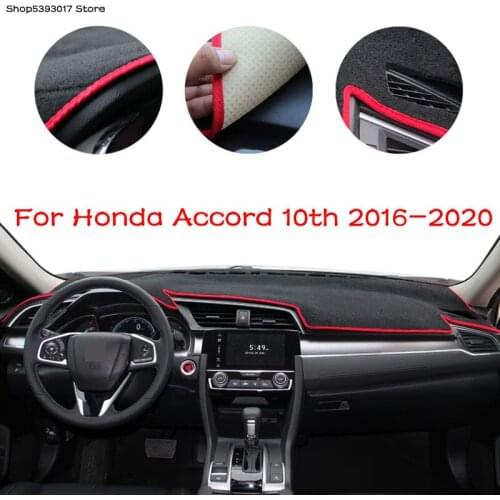 Car Centre Console Dashboard Rear Window light Sunshield Pad Protector Trim For Honda Accord 10th 2016 2017 2018 2019 2020 2021