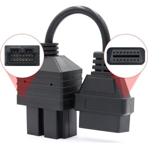 For KIA 20 pin Connector Adapter OBD to OBD2 16Pin For KIA old Cars OBD 2 Car Diagnostic Auto Scan OBD2 Extension Cable