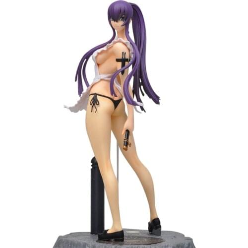 Chara-Ani Highschool of the Dead Busujima Saeko PVC Action Figure Toys Anime Sexy Girl Figure Collectible Statue Doll Gift
