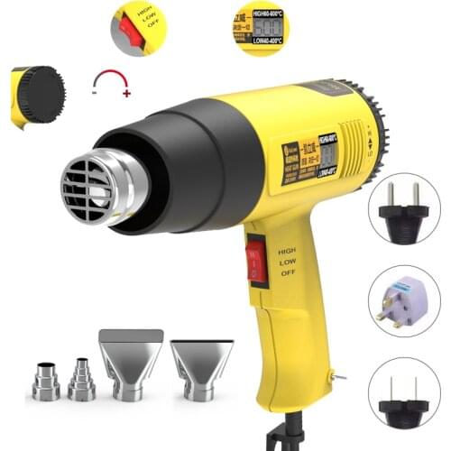 Kailiwei Industrial Grade Hot Air Gun Hair Dryer Construction 220V Electric Adjustable Temperature Heat Gun Welding Tool