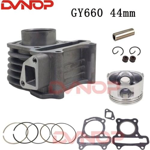 GY6 cylinder Kit 44mm Cylinder Piston Ring Set for 4 stroke Scooter Moped GY660 cm3