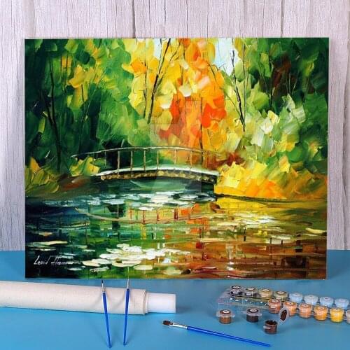 End Summer DIY Paint By Numbers Package Oil Paints 40*50 Paiting By Numbers Loft Wall Picture For Children Wall Art Handicraft