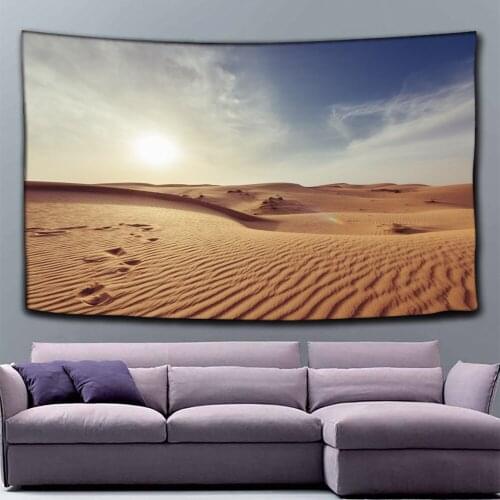 Creative 3D Printing Desert Tapestry Wall Hanging Bed Spread Beach Towel Table Cloth Yoga Mat