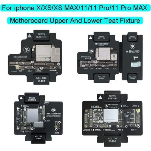 MiJing For iPhone X Xs/Xs Max/11/11 Pro Max Function Testing Upper Tester Maintenance Fixture and Lower Main Board Logic Board