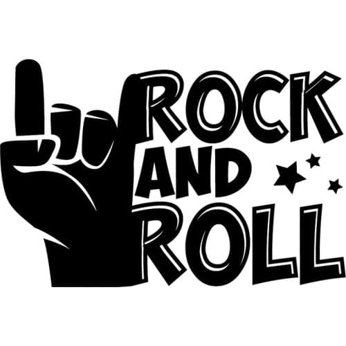 16*10.6cm Rock And Roll Decal Sticker Cool Graphics Motorcycle SUVs Bumper Car Window Laptop Car Stylings