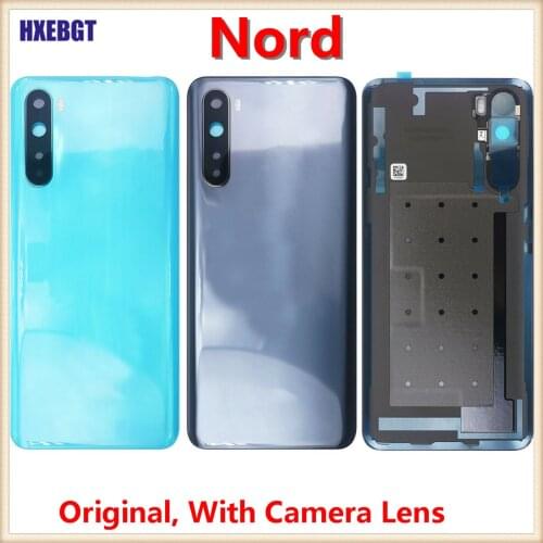 Original New Back Cover For OnePlus Nord AC2001 AC2003 Rear Battery Glass Housing Case For OnePlus 8 Nord 5G / OnePlus Z Parts