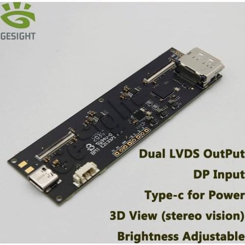 PCBA Dual LVDS Output Driver Board Type-C To DP Available USB for 3D View Stereo Vision Sony 0.71 Inch Micro Oled Display