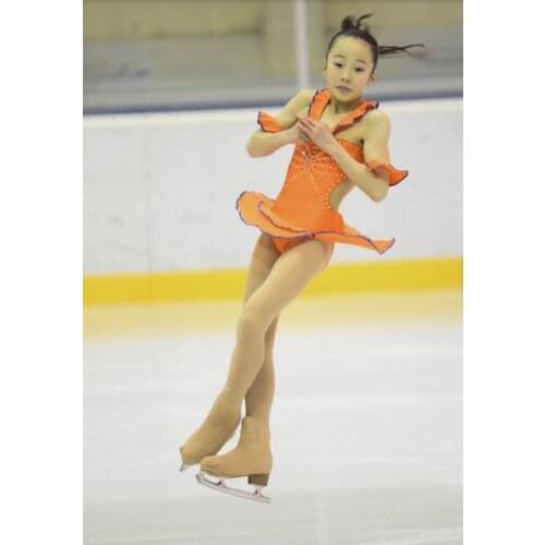 Adult Figure Ice Skating Dresses With Spandex Graceful New Brand Figure Skating Competition Dress DR4029