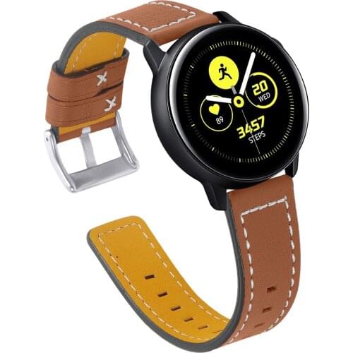 BEAFIRY Genuine Leather Watch Band 22mm brown black Leather Watch straps Watchband for Gear S3/Ticwatch/Huawei for Men Women