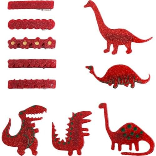 Christmas Hair Clips Festival Style Red and green color children Hair Accessories For Christmas Ornaments Gift