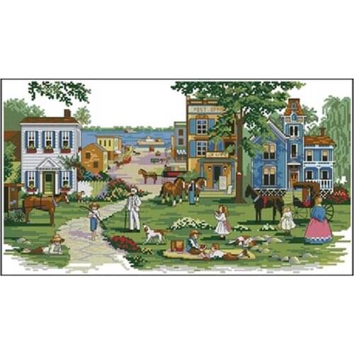 Mississippi memories Patterns Counted Cross Stitch 11CT 14CT 18CT DIY Chinese Cross Stitch Kits Embroidery Needlework Sets