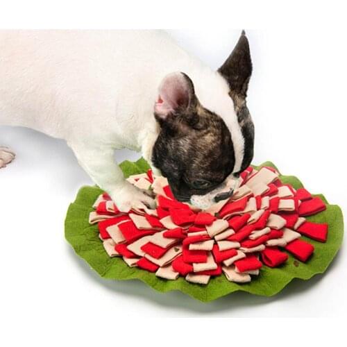 Dog Snuffle Mat Washable Feeding Mat Foraging Skills Feeding Training Pad Dog Puzzle Toy Slowing Feeding Intelligence Mat