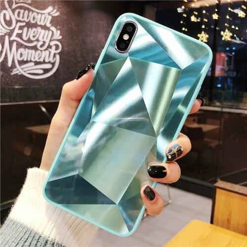 3D Diamond Mirror Case For iPhone 12 11 Pro X XS Max XR Phone Case Cover For iPhone 6 6s 7 8 Plus 7plus 8plus Coque
