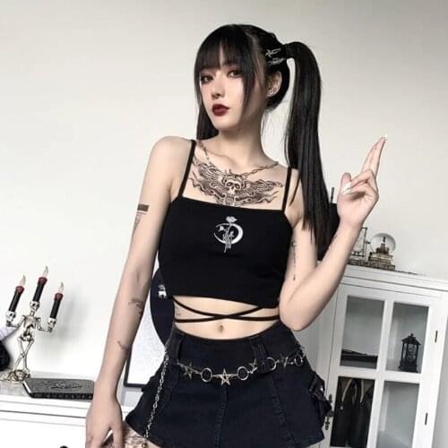 Sexy Vest Black And White Embroidery Camisole Short Top Women Summer Camisole Fashion Casual Women Sleeveless Short Vest