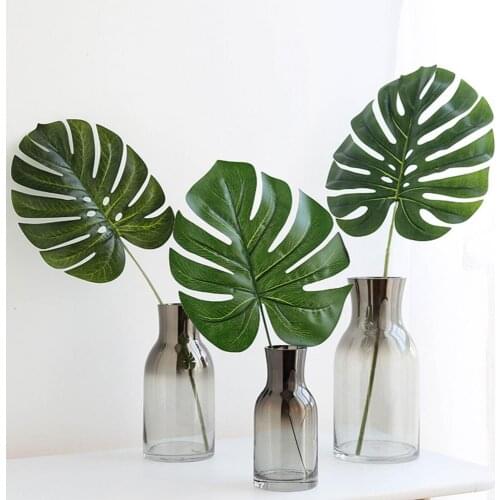 1Pcs Nordic Style Fake Monstera Leaf Plant Home Office Decoration Photo Prop Home Garden Decoration Accessy Decors