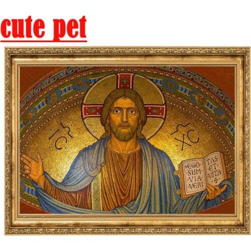 Jesus 3d wallpaper 5D Religion Diamond Painting Mosaic Full Square Round DIY Diamond Embroidery room bedroom Paintings Art