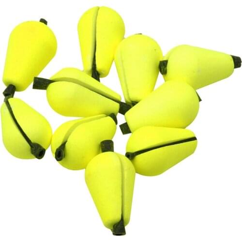 6Pcs Water Drop Float Foam Strike Indicator Fly Fishing Accessories For Fly Fishing - Yellow