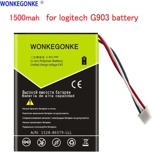 WONKEGONKE 1500mah for Logitech G903 G400 G403 G900 G703 Mouse Battery