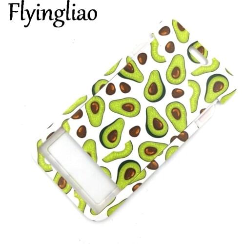 Avocado Fruit Funny Women Men Credit Card ID Holder Bag Student Women Travel Card Cover Badge Car Keychain Gifts Accessories